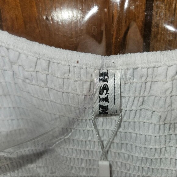 Ecowish Women’s L White Cut-Out Midi Dress – Summer Resort / Beach Style - Picture 5 of 7